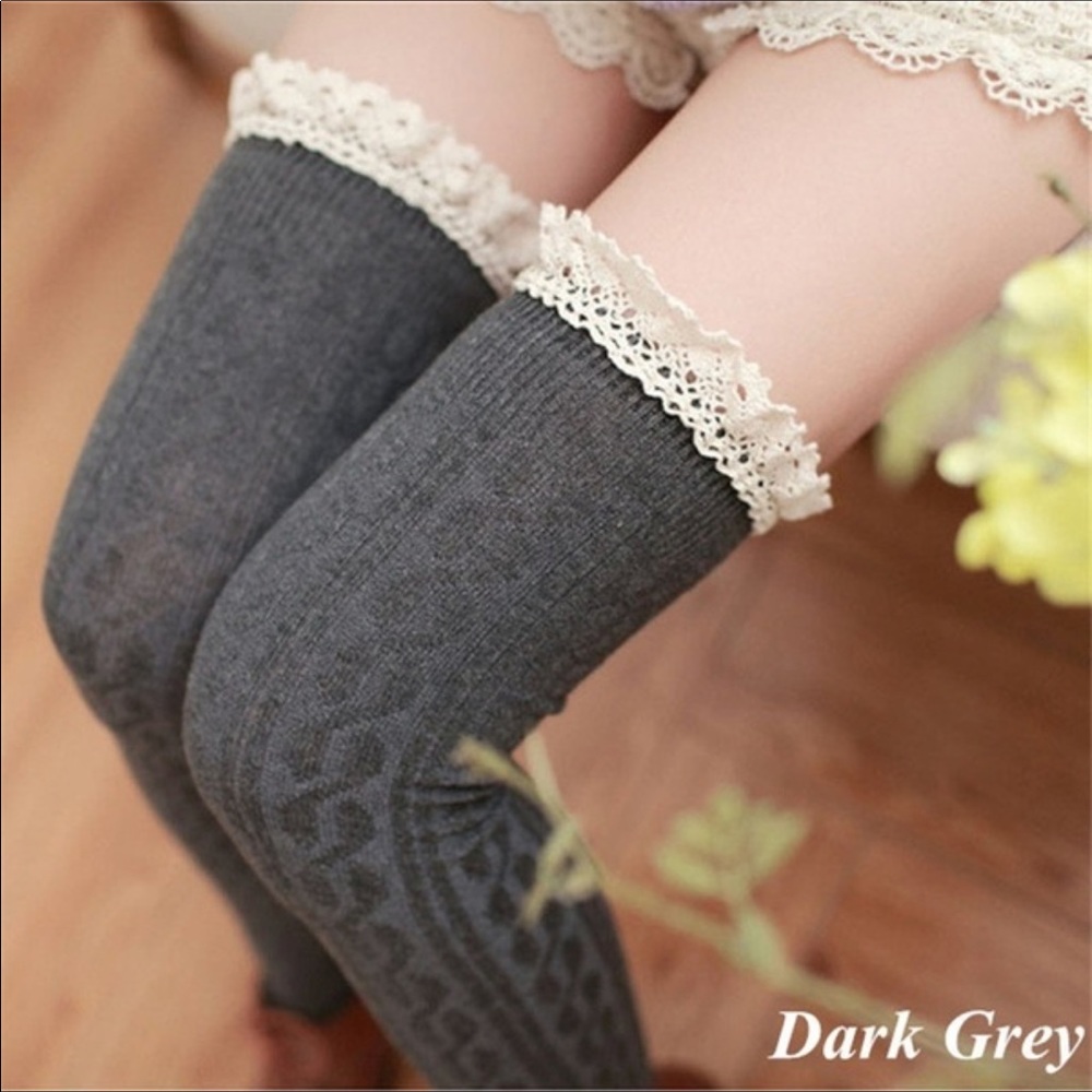 Cute grey boot socks!